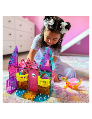 MGT-242048CA,MAGNA-TILES Castle Deluxe, 48 piese