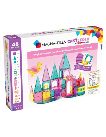 MGT-242048CA,MAGNA-TILES Castle Deluxe, 48 piese