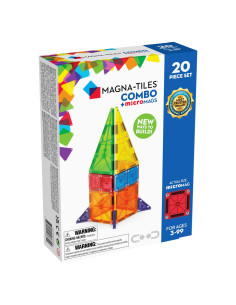 MGT-244020CO,MAGNA-TILES Combo + microMAGS, 20 piese