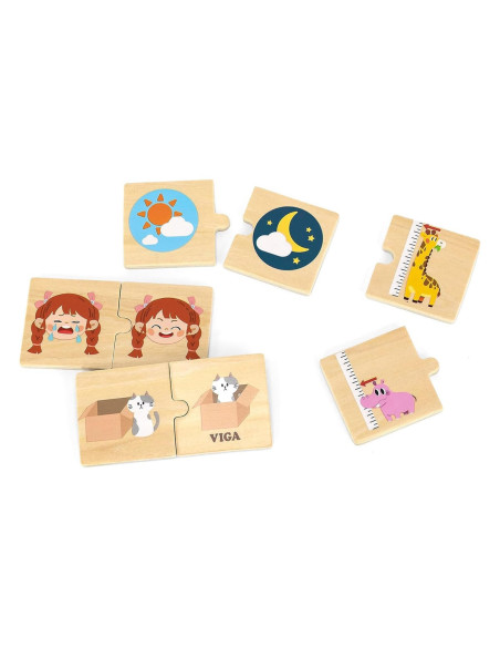 VIG44674,Puzzle de asociere din lemn, Opozitii