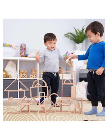 TIK-73492,Setul Arhitectului cu 28 de forme geometrice, TickiT