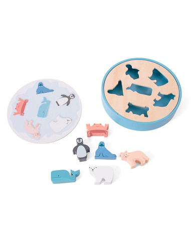 BSGA502,Sortator de forme, Animale polare, BS Toys