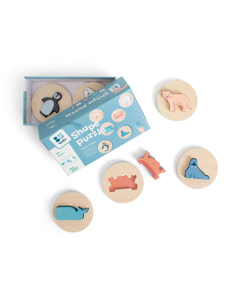 BSGA501,Puzzle de potrivire a formelor, Animale polare