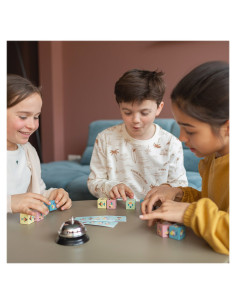 BSGA498,Joc de rapiditate cu sonerie si cuburi din lemn 2