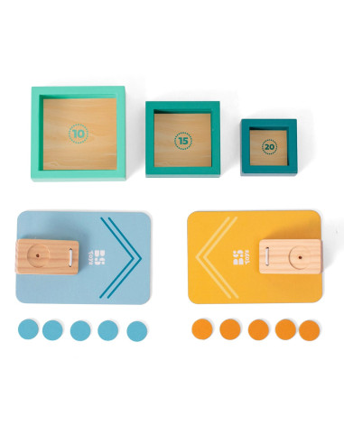 BSGA488,Sling game, joc cu lansatoare si jetoane din lemn