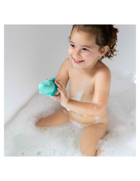 QT173854,Crocodilul Squeezi, jucarie stropitoare de baie din silicon