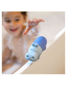 QT173830,Hipopotamul Squeezi, jucarie stropitoare de baie din silicon 2