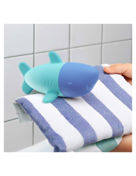 QT174264,Rechinul Squeezi, jucarie stropitoare de baie din silicon