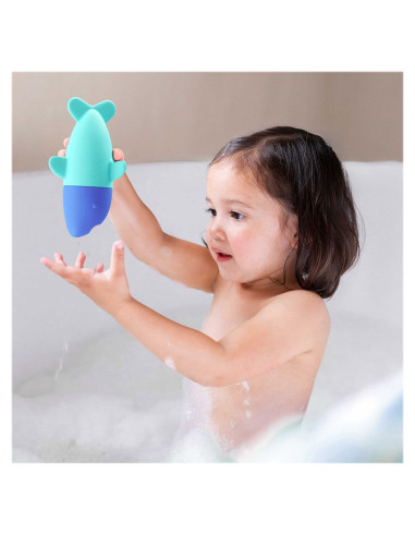 QT174264,Rechinul Squeezi, jucarie stropitoare de baie din silicon