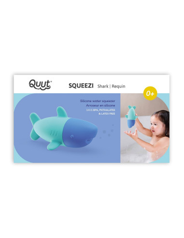 QT174264,Rechinul Squeezi, jucarie stropitoare de baie din silicon