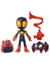 F8143_F7257,Spidey Prietenii Extraordinari Set Figurina Miles Morales Spider Man 10cm Si Accesorii