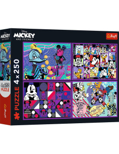 VV-13308,Puzzle Trefl 4x250 Disney Mickey Mouse Si Prietenii