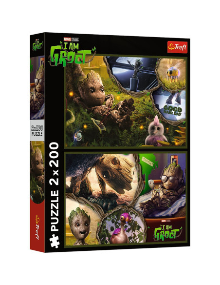 VV-13315,Puzzle Trefl 2x200 Marvel Eu Sunt Groot