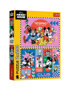 VV-13319,Puzzle Trefl 2x200 Disney Mickey Mouse Timp Cu Prietenii