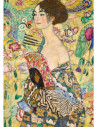 VV-93756,Puzzle Trefl 1000 Art Collection Gustav Klimt Doamna Cu Evantaiul