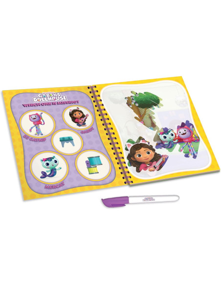L13010,Waterbook: Carte de colorat Gabby's Dollhouse
