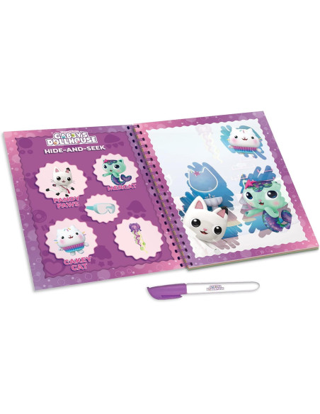 L13003,Waterbook: Carte de colorat Gabby's Dollhouse & pisicute