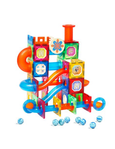 MPL-102,Set de constructie magnetic - Marble Run (102 piese)