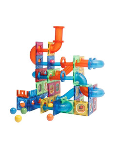 MPL-102,Set de constructie magnetic - Marble Run (102 piese) 2