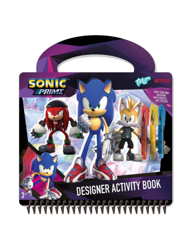 TT280519,Carte de activitati & pixuri - Sonic