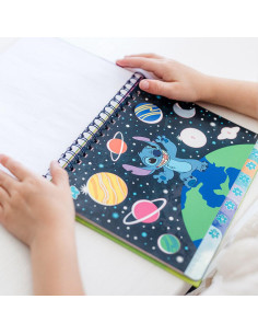 TT700123,Carte de colorat & abtibilduri cu numere - Stitch 2