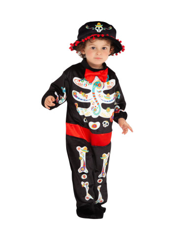 S8528,Costum de carnaval - Schelet Ziua Mortilor