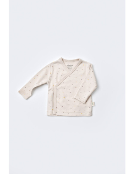 UP-BC-CSY5510-,Set 5 piese pentru nou nascut - 100% bumbac organic - Crem cu buline, BabyCosy