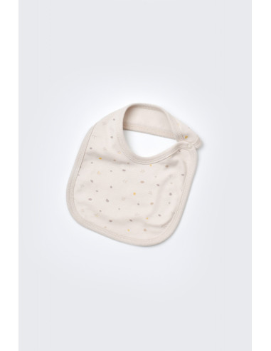 UP-BC-CSY5510-,Set 5 piese pentru nou nascut - 100% bumbac organic - Crem cu buline, BabyCosy