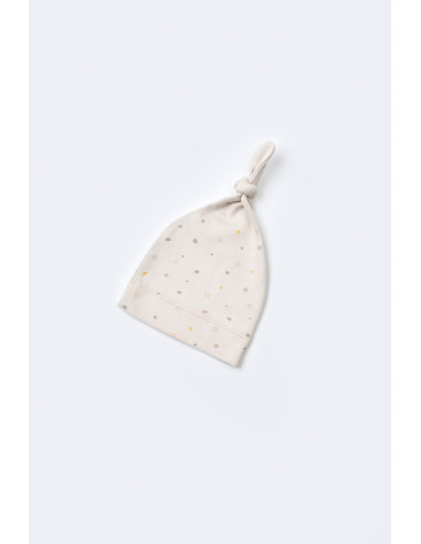 UP-BC-CSY5510-,Set 5 piese pentru nou nascut - 100% bumbac organic - Crem cu buline, BabyCosy
