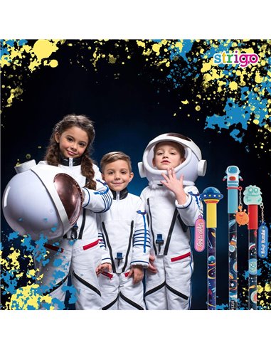 Set 3 pixuri cu cerneala termosensibila Strigo PIXT43, Motiv space