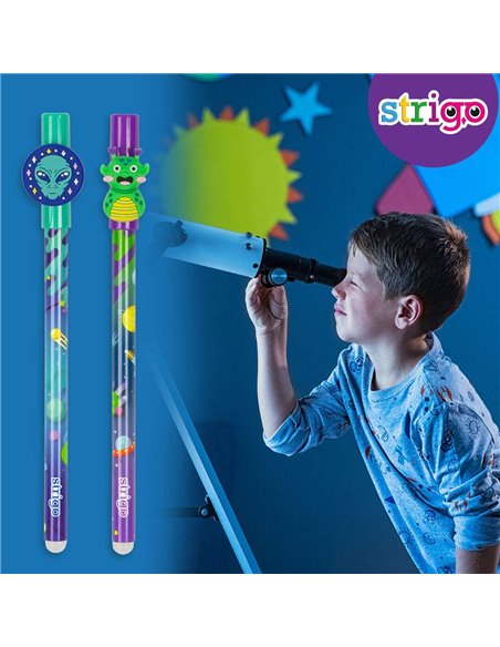 Set 2 pixuri cu cerneala termosensibila Strigo PIXT47, Motiv alien