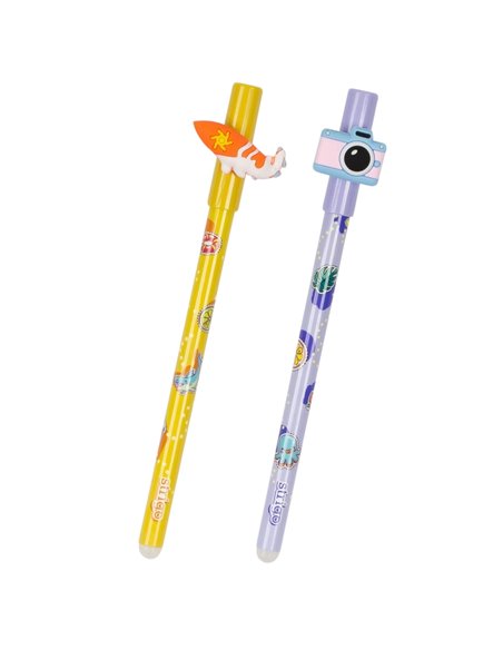 Set 2 pixuri cu cerneala termosensibila Strigo PIXT53, Motiv holidays Set 2 pixuri cu cerneala termosensibila Strigo PIXT53, Motiv holidays