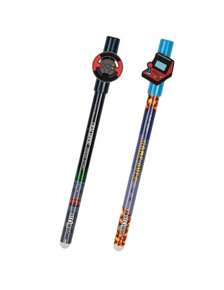 Set 2 pixuri cu cerneala termosensibila Strigo PIXT57, Motiv gaming