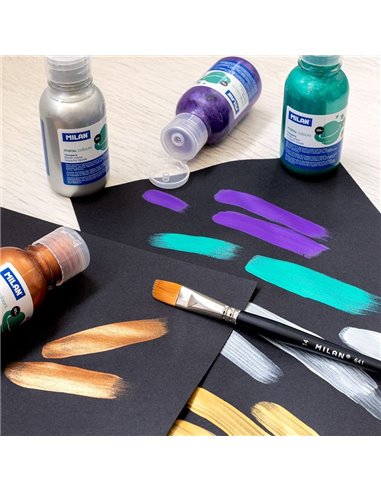Tempera Milan 033493, 125 ml, Aramiu metalizat