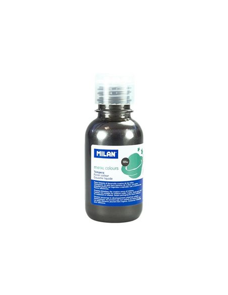 Tempera Milan 033480, 125 ml, Gri metalizat