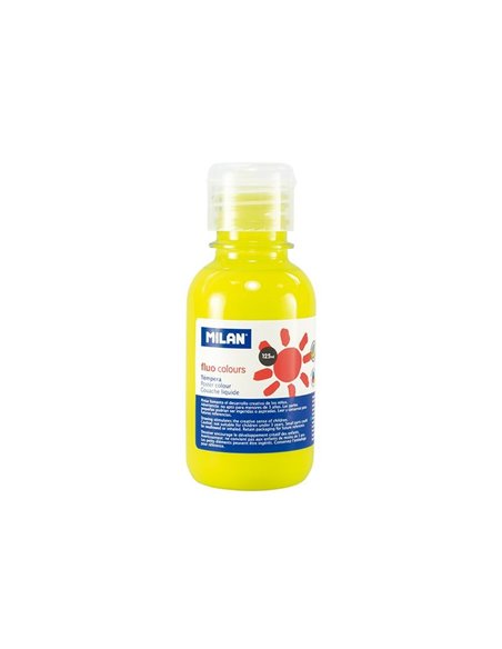 Tempera Milan 034421, 125 ml, Galben fluorescent