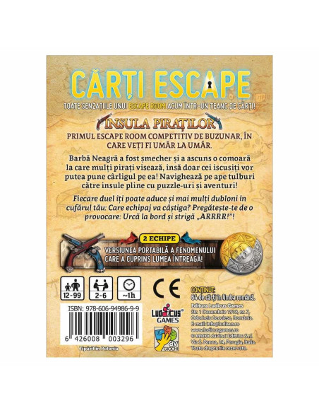ROB-32380,Carti Escape - Insula Piratilor, ISBN: 978-606-94986-9-9