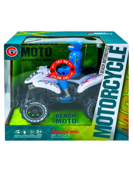 ROB-9860-3A,ATV cu lumina si muzica, 19x16x11 cm