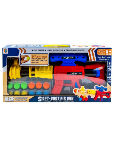 ROB-688-9,Pusca cu aer + gloante burete, 40x19.5x2.5 cm