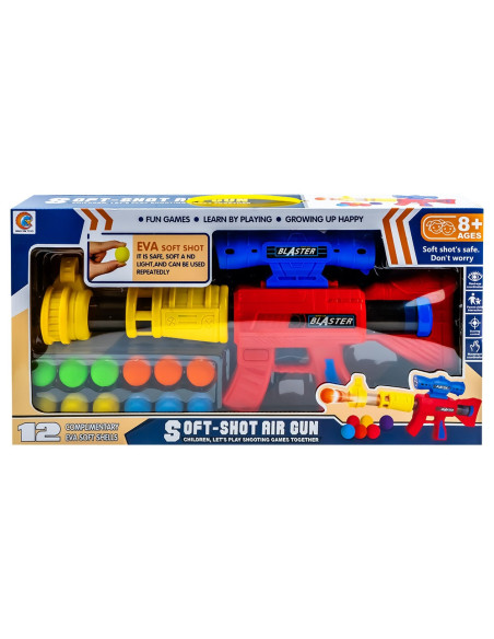 ROB-688-9,Pusca cu aer + gloante burete, 40x19.5x2.5 cm