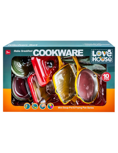 ROB-XG1-19A,Play set bucatarie, 10 piese/set