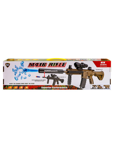 ROB-QB67878-2A,Mitraliera automata cu bile gel si sageti cu ventuze