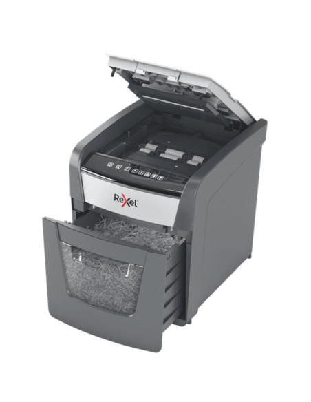 RX-2020050XEU,Distrugator documente automat REXEL OPTIMUM 50X, P4, cross-cut (confeti), 50 coli, cos 20l, negru-g