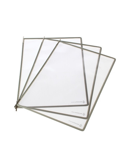 DJ-114000,Buzunare prezentare pentru display, A4, (10 buc/set), rama metalica, DJOIS - gri