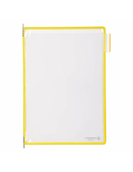 DJ-114004,Buzunare prezentare pentru display, A4, (10 buc/set), rama metalica, DJOIS - galben