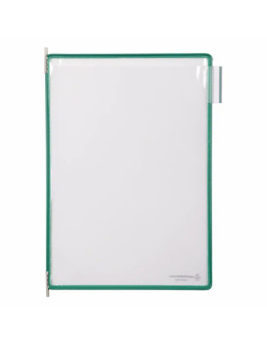 DJ-114005,Buzunare prezentare pentru display, A4, (10 buc/set), rama metalica, DJOIS - verde