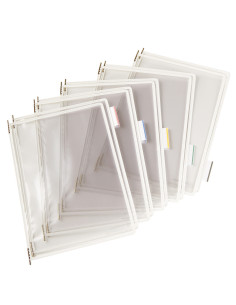 DJ-114011,Buzunare prezentare pentru display, A4, (10 buc/set), rama metalica, DJOIS - cristal