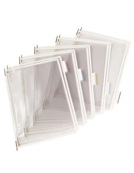 DJ-114011,Buzunare prezentare pentru display, A4, (10 buc/set), rama metalica, DJOIS - cristal