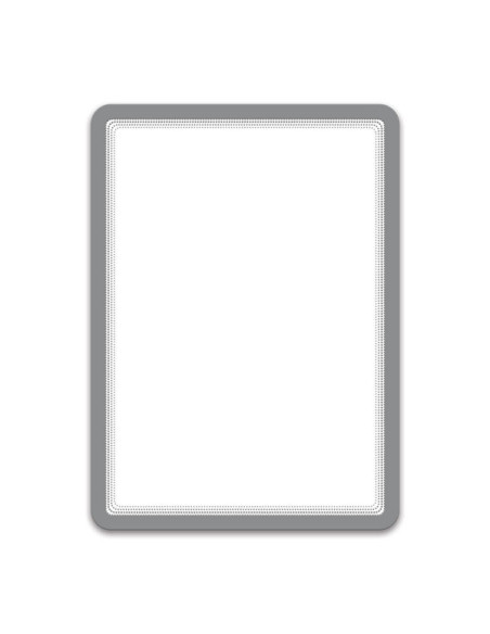 DJ-194900,Buzunar magnetic pentru documente A4, cu rama color, 2 buc/set, DJOIS - rama argintie