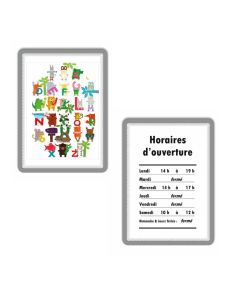 DJ-194900,Buzunar magnetic pentru documente A4, cu rama color, 2 buc/set, DJOIS - rama argintie